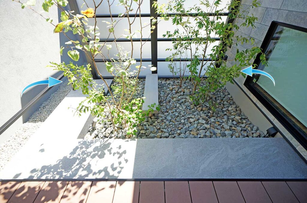 ヒサカキ残雪 植栽施工事例１