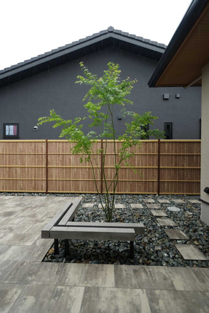 植木の植え付け方 完成写真